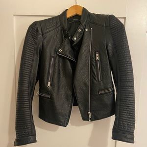 Zara leather jacket.